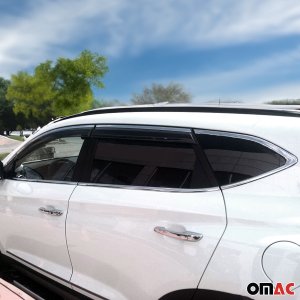 Hyundai Tucson Window Trim - Omac - S. Steel - Gloss Silver - 2015